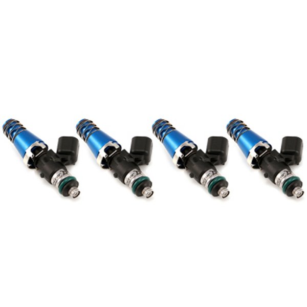 1340cc Injectors - 60mm Length - 11mm Blue Top - 14mm Lower O-Ring (Set of 4)