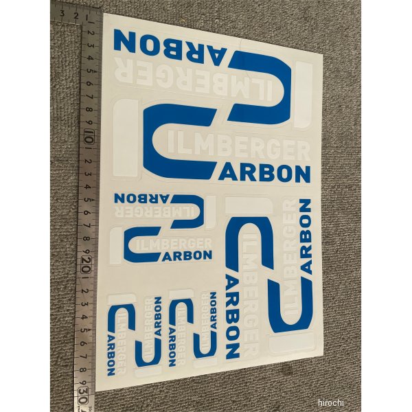 ロゴステッカー 青/白