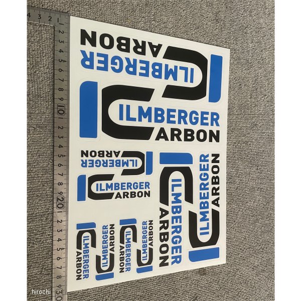 ロゴステッカー 青/黒