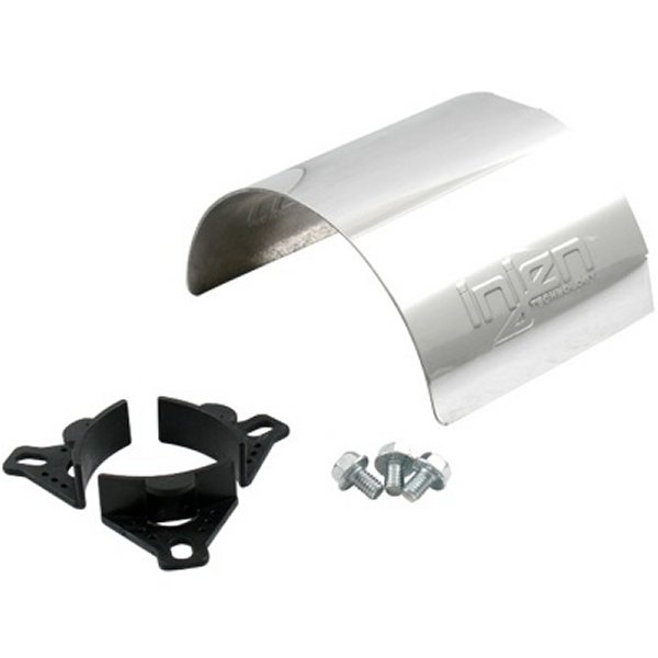 Aluminum エアフィルター Heat Shield Universal Fits 2.50 2.75 3.00 Polished