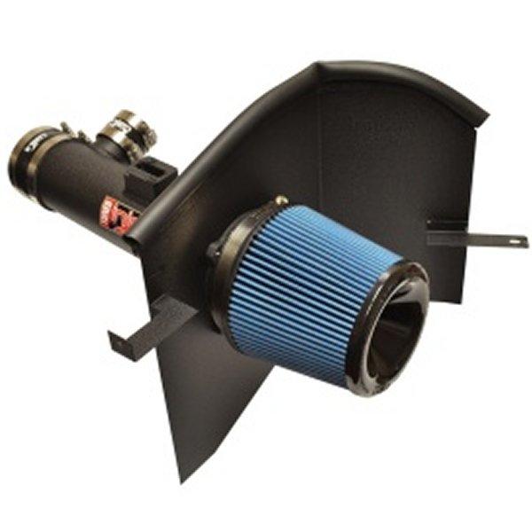 16-19 ニッサン Titan 5.6L リンクルブラック Power-Flow エアインテークシステム