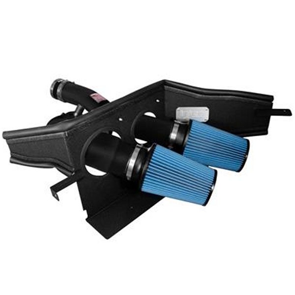 2015+ フォード F-150 V6 2.7L/3.5L EcoBoost リンクルブラック ショート Ram インテーク (Includes Heat Shield)