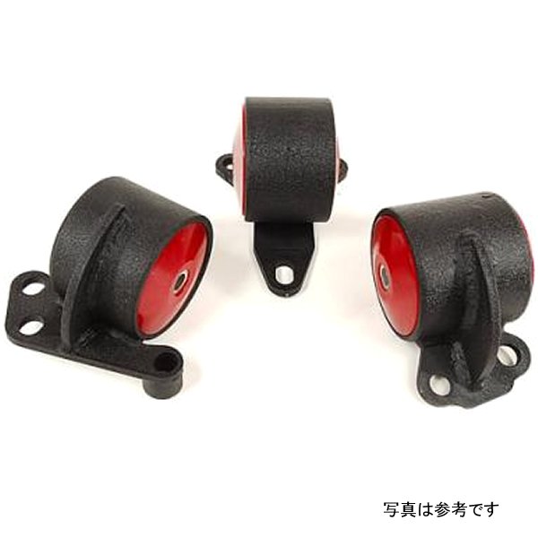 92-95 Civic B/D Series Black Steel Mounts 60A Bushings (2 Bolt)