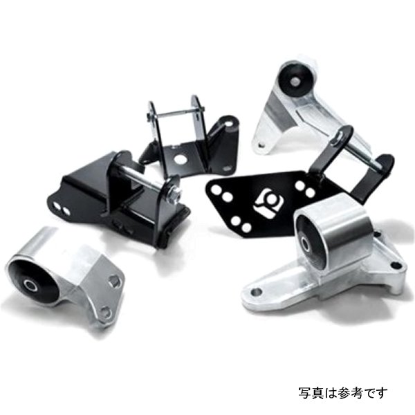 96-00 Civic K-Series Silver Aluminum Mounts 75A Bushings (EG/DC Subframe)