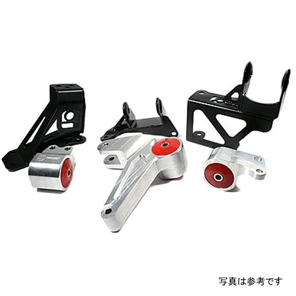 92-95 Civic K-Series Silver Aluminum Mounts 75A Bushings (Not K24 Trans)
