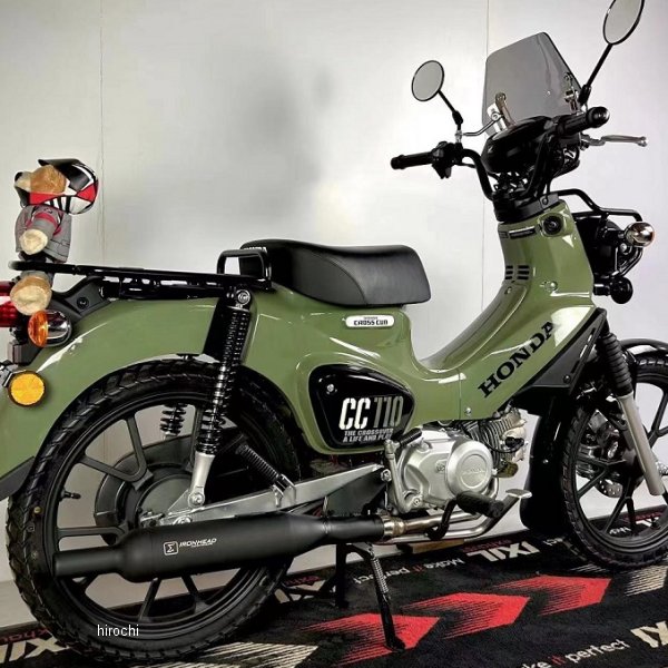 IRONHEAD フルエキゾーストマフラー HC1B ラウンドマットイノックス 23年 クロスカブ110