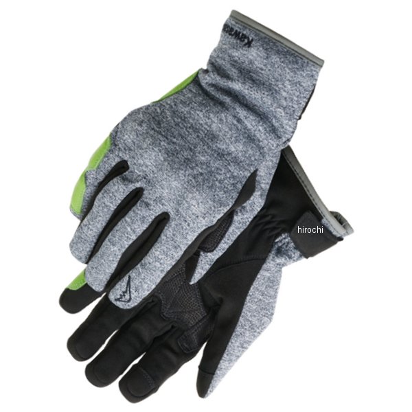 秋冬モデル カワサキ×クシタニ レイブンウインターグローブ グレー