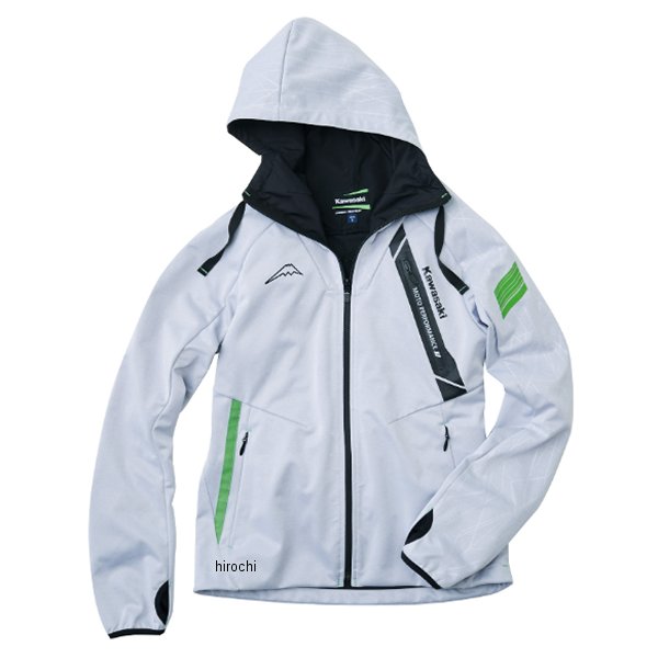 秋冬モデル カワサキ×クシタニ ミッドパーカー グレー