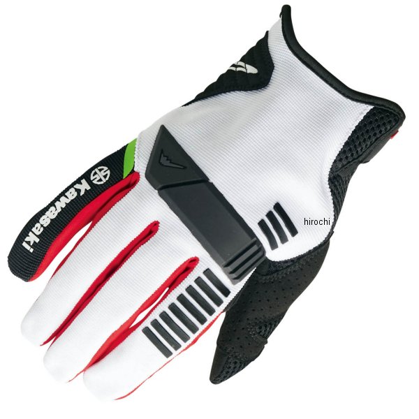 カワサキ純正 2023年春夏モデル ムーブ オフロードグローブ 白 LLサイズ