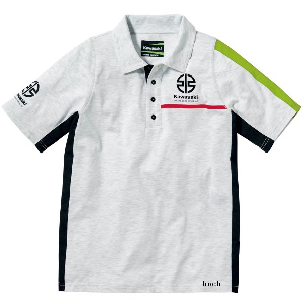 カワサキ純正 2023年春夏モデル レーシングポロシャツ 白 3Lサイズ