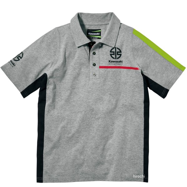 カワサキ純正 2023年春夏モデル レーシングポロシャツ グレー 3Lサイズ