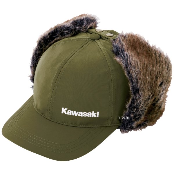 カワサキ純正 パイロットキャップ カーキ フリーサイズ