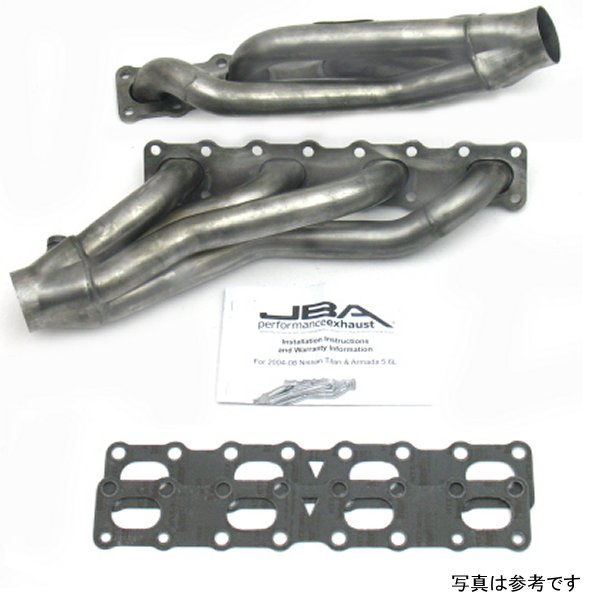 04-15 Nissan 5.6L VK56DE Oval Port 1-5/8in Primary Raw 409SS Cat4Ward Header