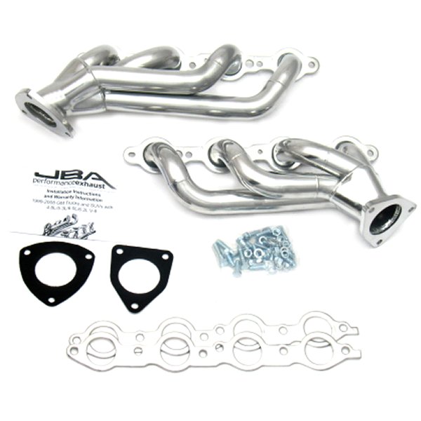 03-06 GM Truck 6.0L LS w/o EGR 1-5/8in Primary Silver Ctd Cat4Ward Header