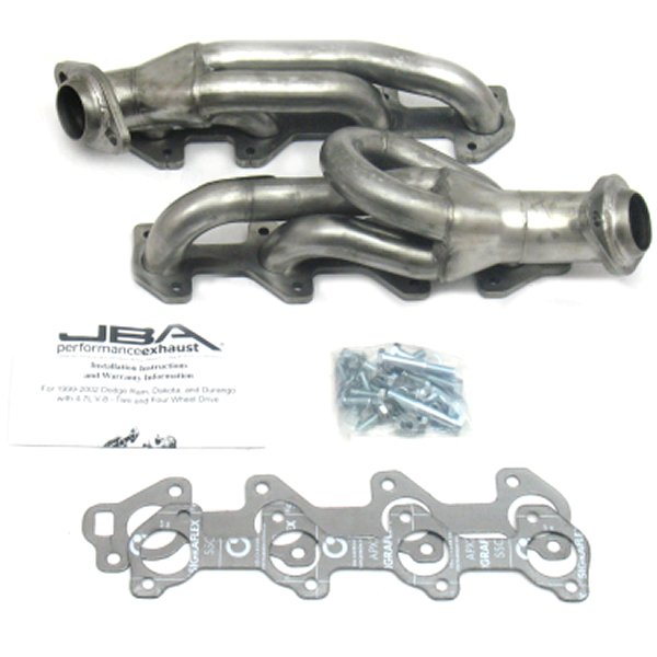04-07 Dodge Dakota 4.7L PowerTech 1-1/2in Primary Raw 409SS Cat4Ward Header