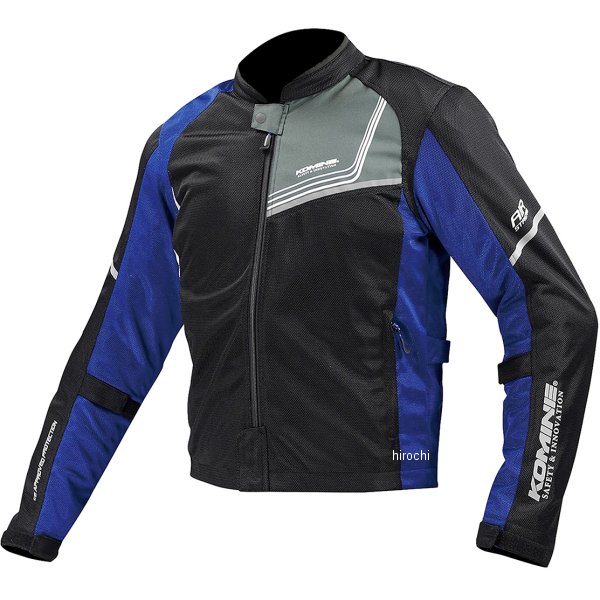 春夏モデル プロテクトフルメッシュジャケット ジモン ネオブラック/青
