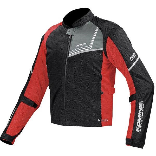 春夏モデル プロテクトフルメッシュジャケット ジモン ネオブラック/赤