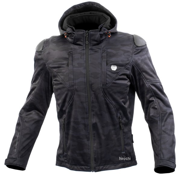 秋冬モデル ハイプロテクトソフトシェルシステムパーカ ブラックカモ