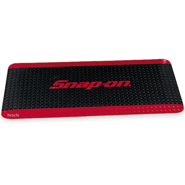 クッションタイプ フロアマット 36インチ x 84インチ ブラック と レッドボーダー/レッドロゴ