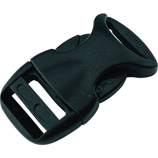 JNA115  平ベルト金具 サイドリリースバックル 流線型 15mm幅用 (1個入り)