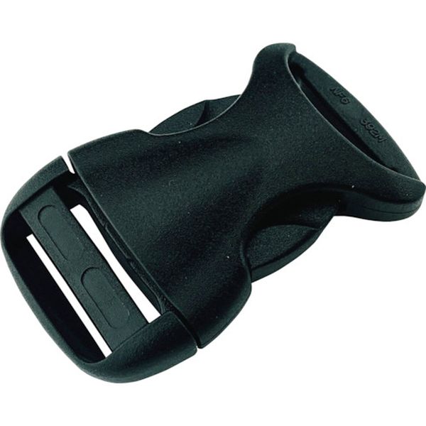 JNA125  平ベルト金具 サイドリリースバックル 流線型 25mm幅用 (1個入り)