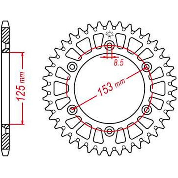 JTスプロケット JT Sprockets SPROCKET RL HON RED