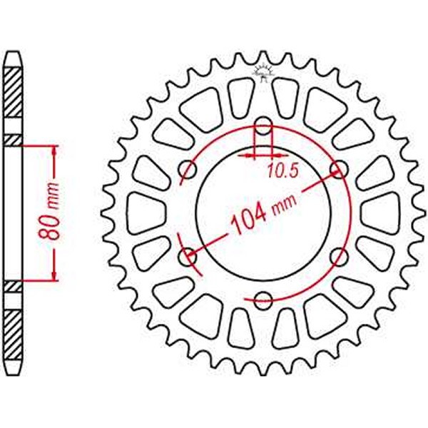 JTスプロケット JT Sprockets SPROCKET RL KAW BLK