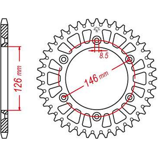 JTスプロケット JT Sprockets SPROCKET RL SUZ BLK