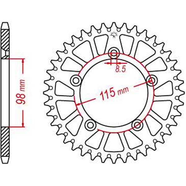 JTスプロケット JT Sprockets SPRKT RL HUS/KTM ORG