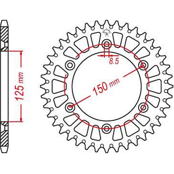JTスプロケット JT Sprockets SPRKT RL HUS/KTM BLK
