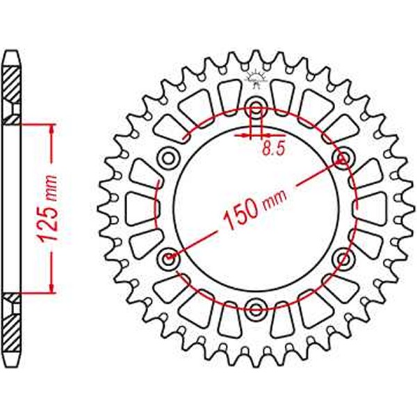 JTスプロケット JT Sprockets SPRKT RL HUS/KTM ORG