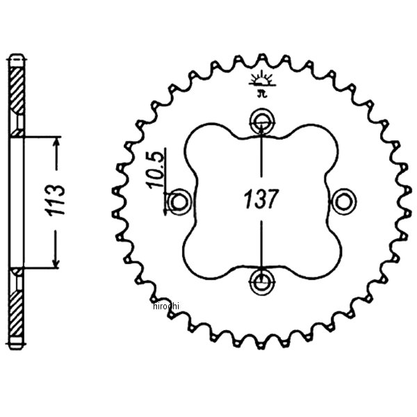 JTスプロケット JT Sprockets スプロケット リア 06年-09年 スズキ LT-R45 スチール