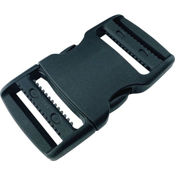 JYA338 387-2193 平ベルト金具 サイドリリースバックル アジャスト型 38mm幅用 (1個入り)