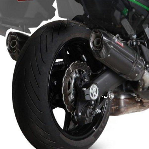 ダブルスリップオンマフラー SUONO 14年-20年 Ninja1000SX ステンレスブラック