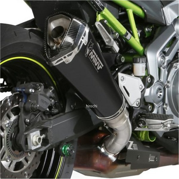 スリップオンマフラー DELTA RACE BLACK スタンダードポジション 17年-19年 Z900 ステンブラック