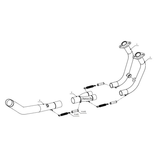 ストレートパイプ 19年-22年 Z400 ステンレス