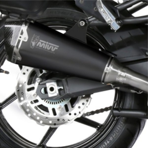 スリップオンマフラー DELTA RACE 19年-21年 Versys1000 ブラックステンレス