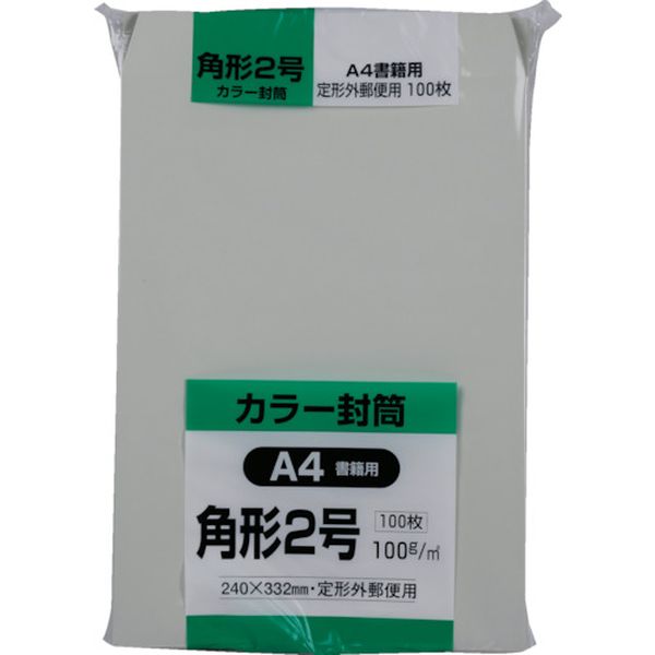 ソフト100 角形2号 100gグレー
