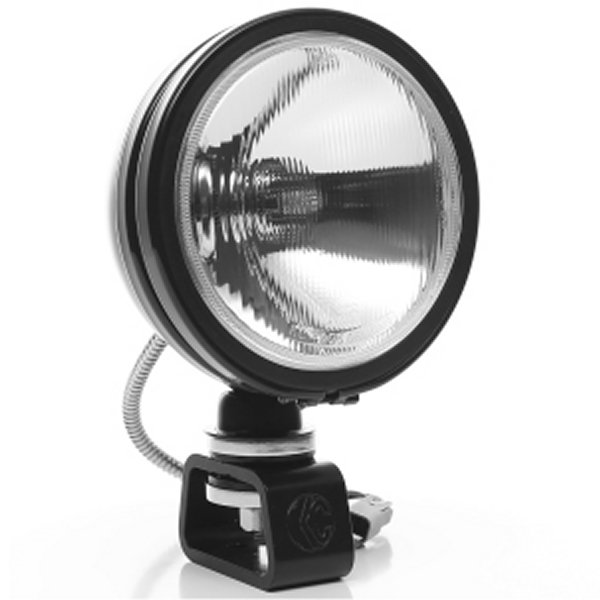Daylighter 6in. Halogen Light 100w Spread Beam (Pair Pack System) - Black SS