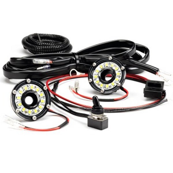 Cyclone 2in. LED Universal Under Hood Lighting Kit (Incl. 2 Cyclone Lights/Switch/Wiring)