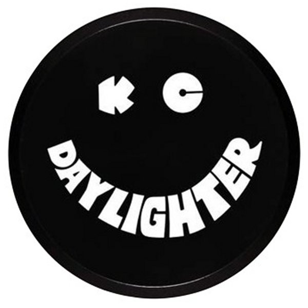 6in. Round Hard Cover for Daylighter/SlimLite/Pro-Sport (Single) - Black w/White Smile