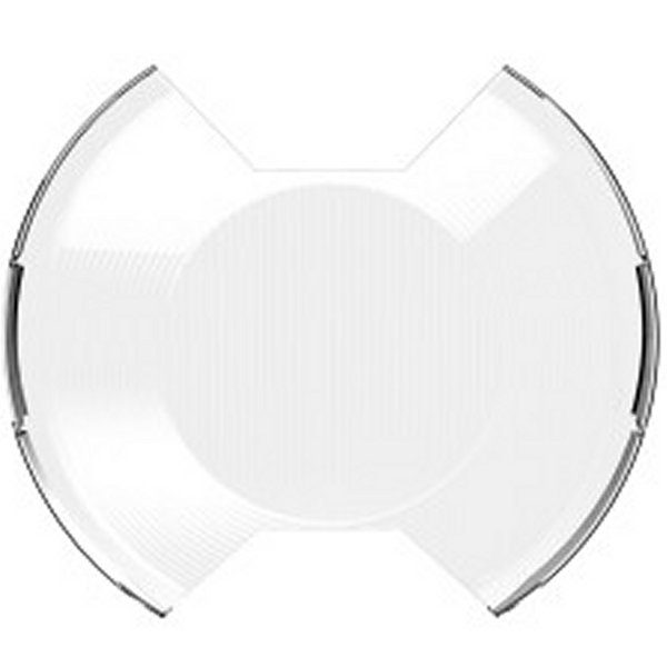 SlimLite 8in. LED Light Shield SAE Driving (Shield Only) - Clear