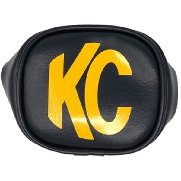 3in. Rectangle Soft Cover (Pair) - Black w/Yellow KC Logo
