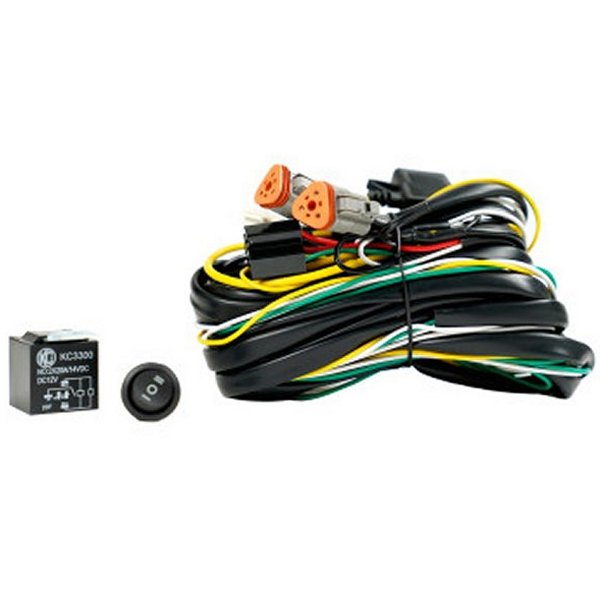 Wiring Harness FLEX ERA w/40 AMP Relay & 3 Position LED Rocker Switch (3-Pin Deutsch Con)