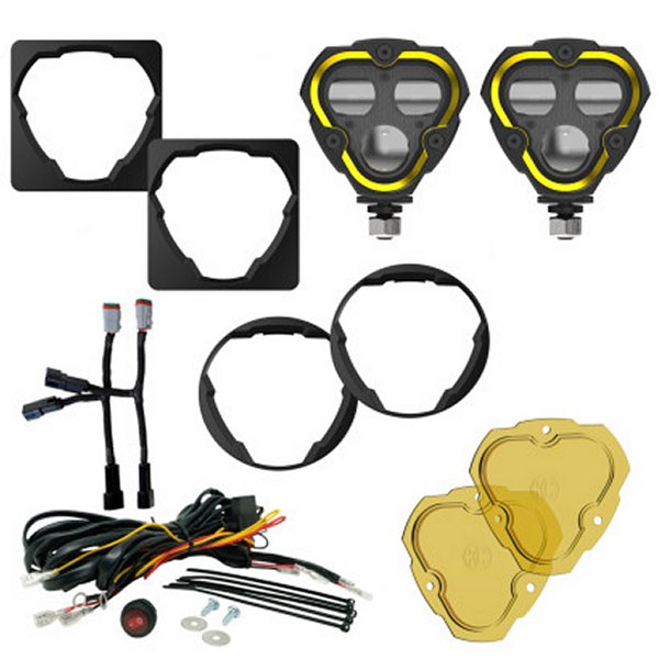 FLEX ERA 3 Dual Mode SAE Fog Lights - 2-Light Master Kit for Toyota Aftermarket Bumper