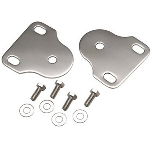 76-95 Jeep CJ/Wrangler YJ Interior Windshield Brackets Pair - Polished Silver