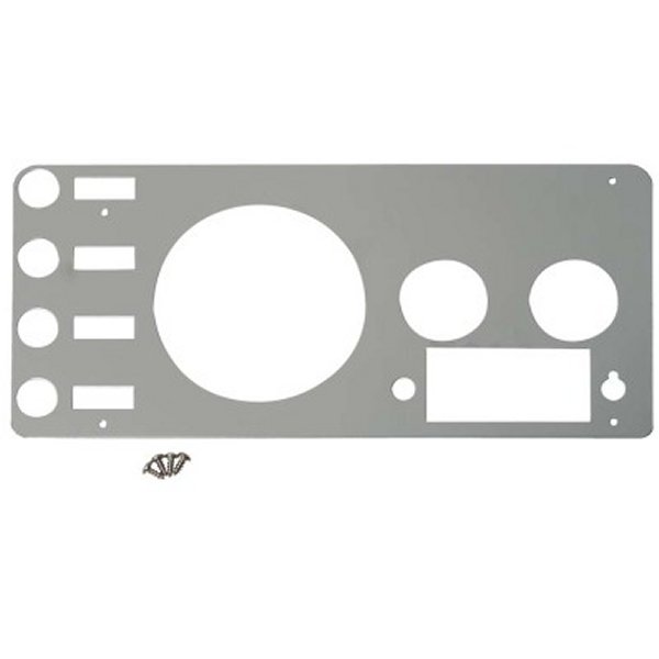 77-86 Jeep CJ Gauge Cover - Polished Silver