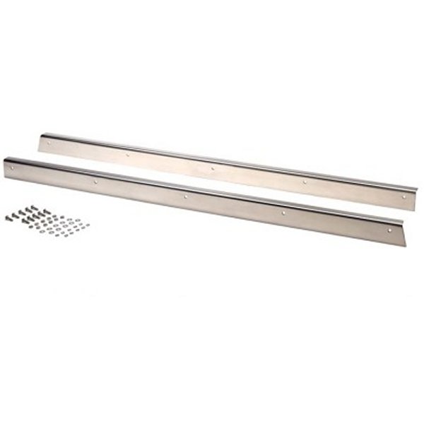 55-83 Jeep CJ5 Rocker Guards Pair - Polished Silver