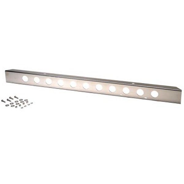 45-86 Jeep CJ 54 Inch Front Bumper with holes - Polished Silver