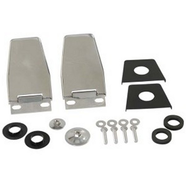87-06 Jeep Wrangler TJ/YJ Hardtop Liftgate Hinge Pair - Polished Silver